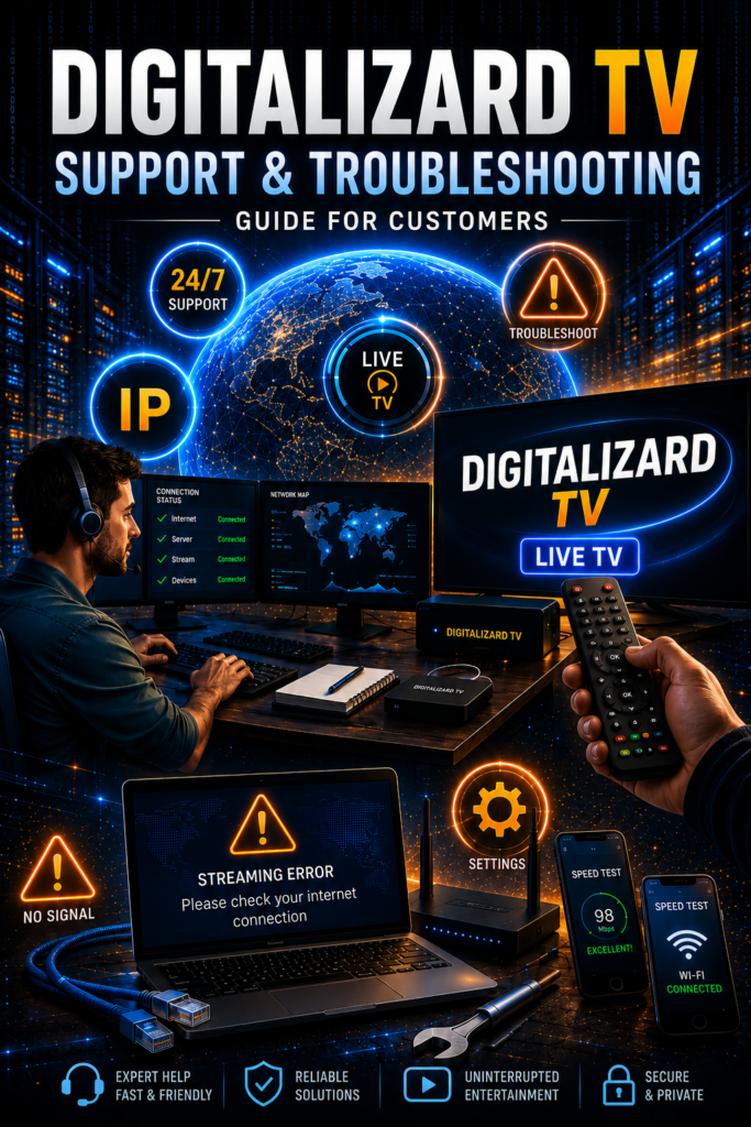 Customer support and troubleshooting tips for Digitalizard to resolve buffering and connection problems easily