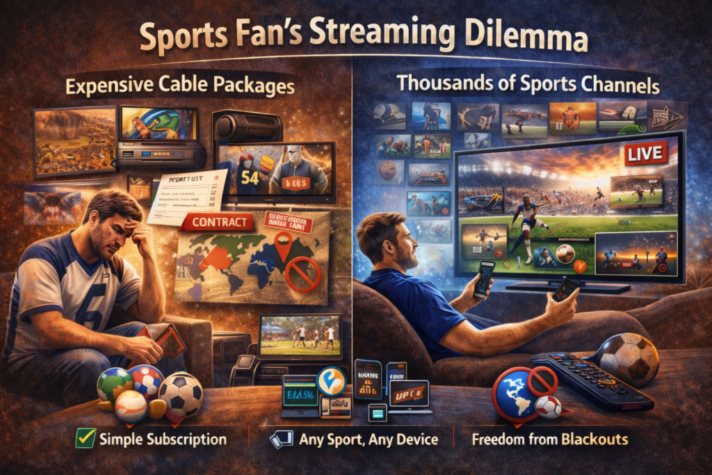 Why Digitalizard is the best choice for sports lovers with live sports streaming on IPTV across smart devices.